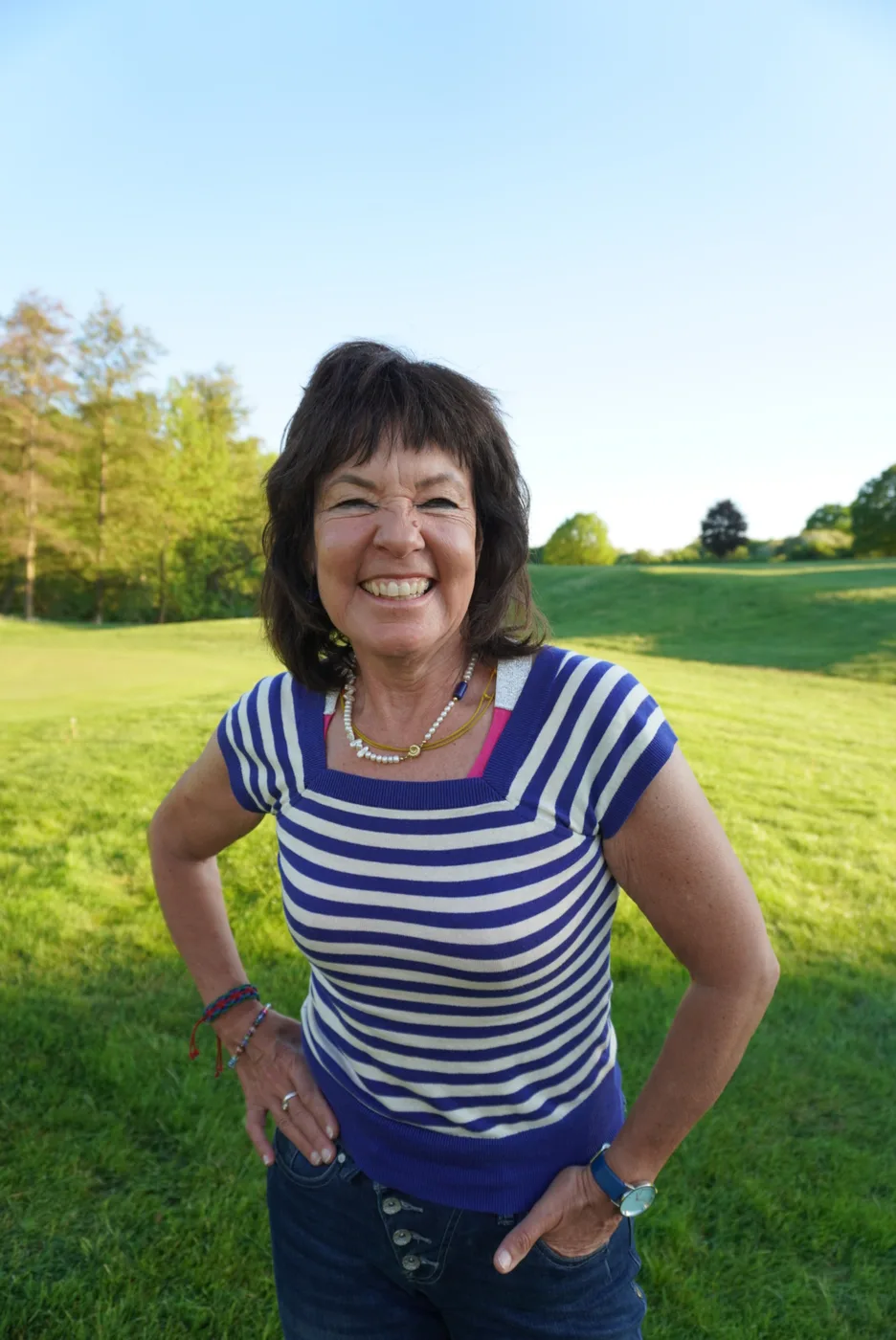 Dr. med. Barbara Schroer im Grünen
